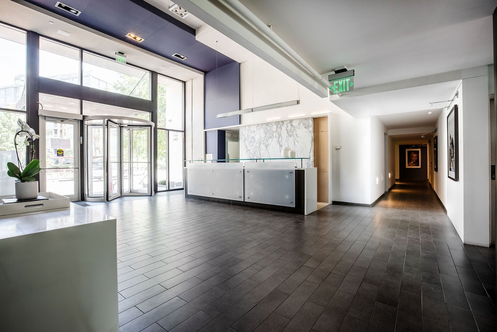 Lobby and check-in area. 