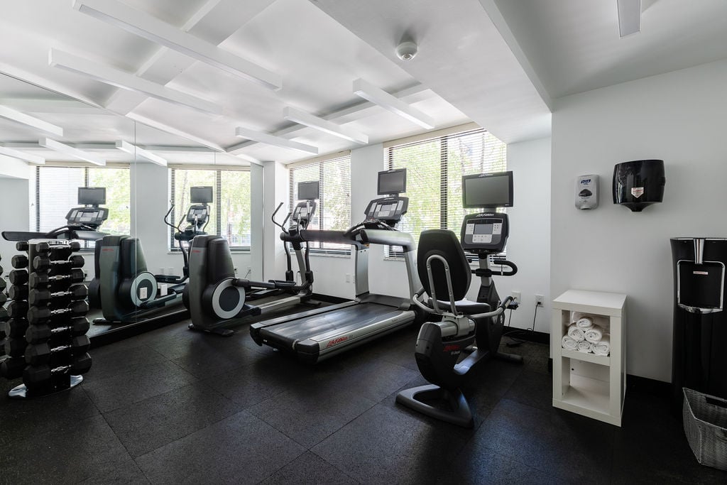 Modern fitness center.