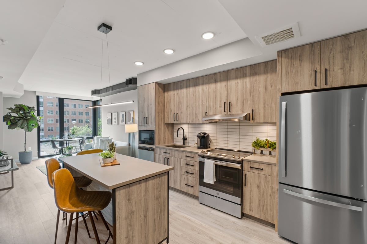 Fully-equipped modern kitchen 