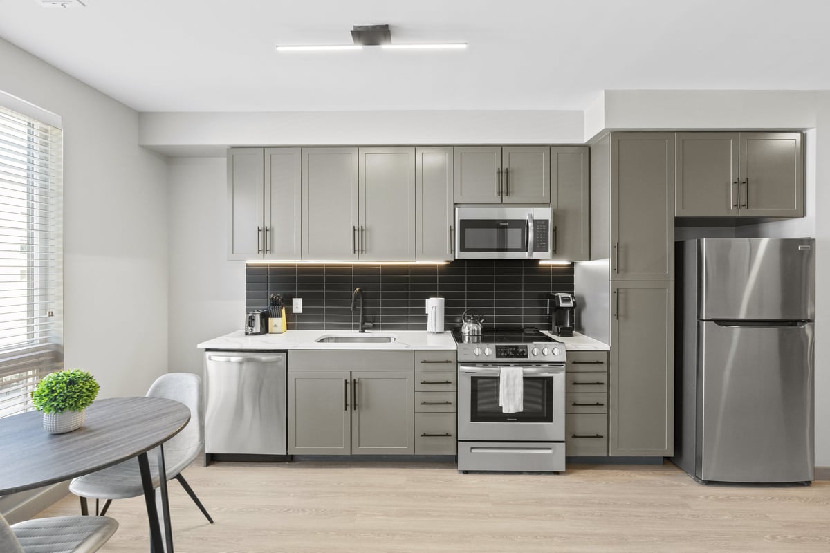 Fully-equipped private kitchens.