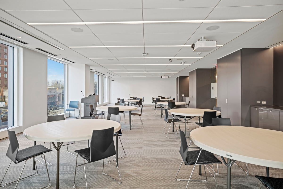Modern meeting space. 
