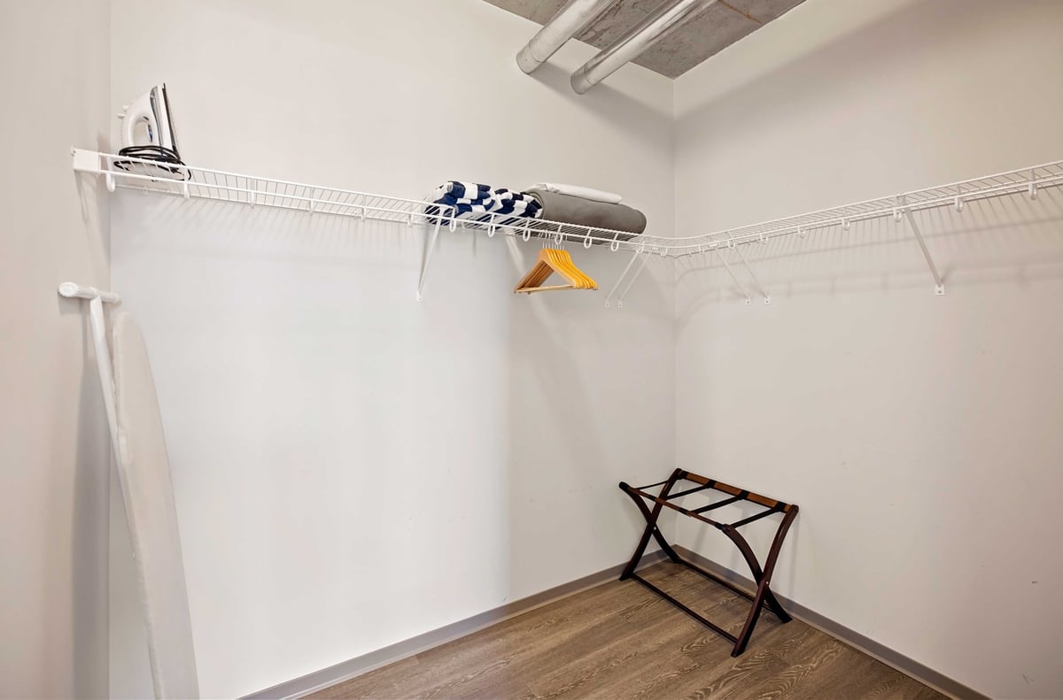 Walk-in closet.