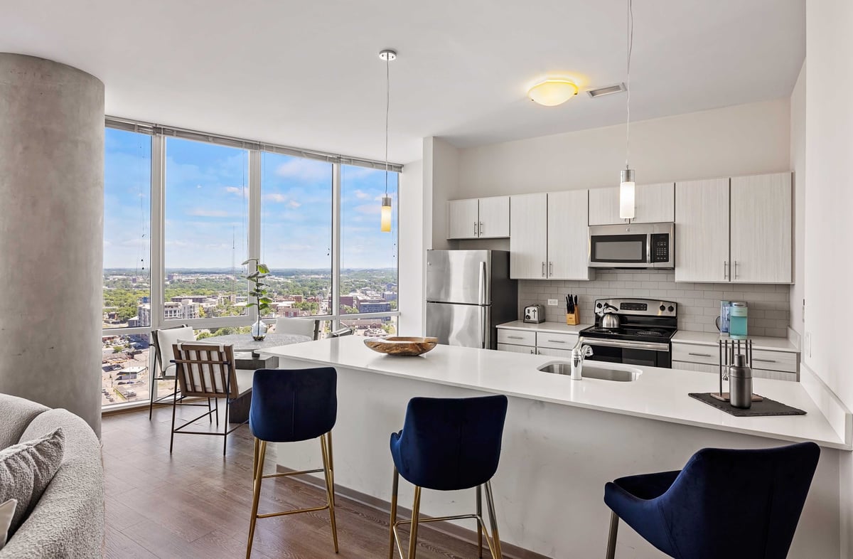 Chef-ready kitchen.