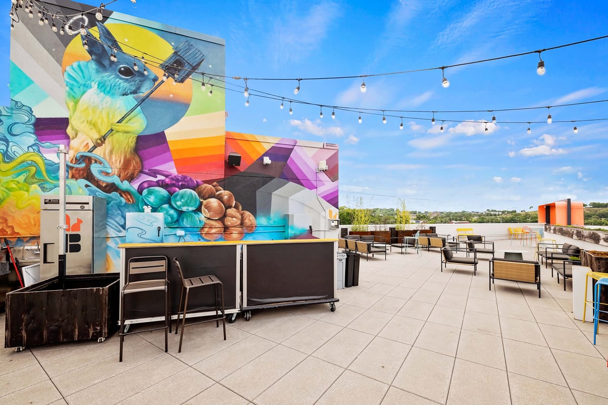 Rooftop deck. 