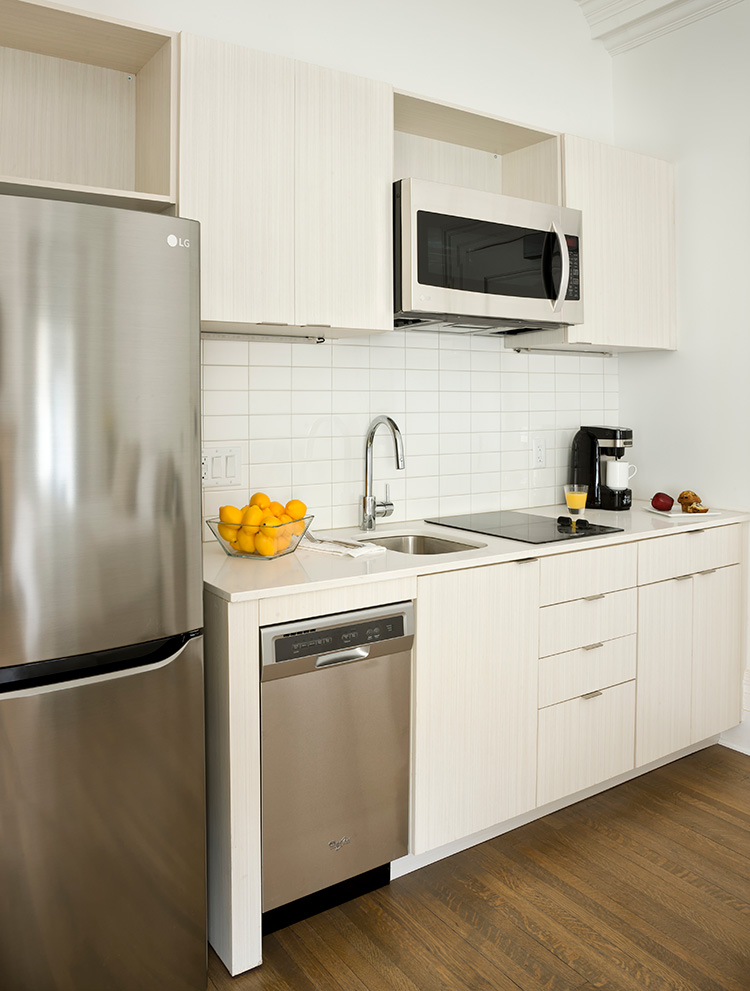 Full kitchen in DC hotel 