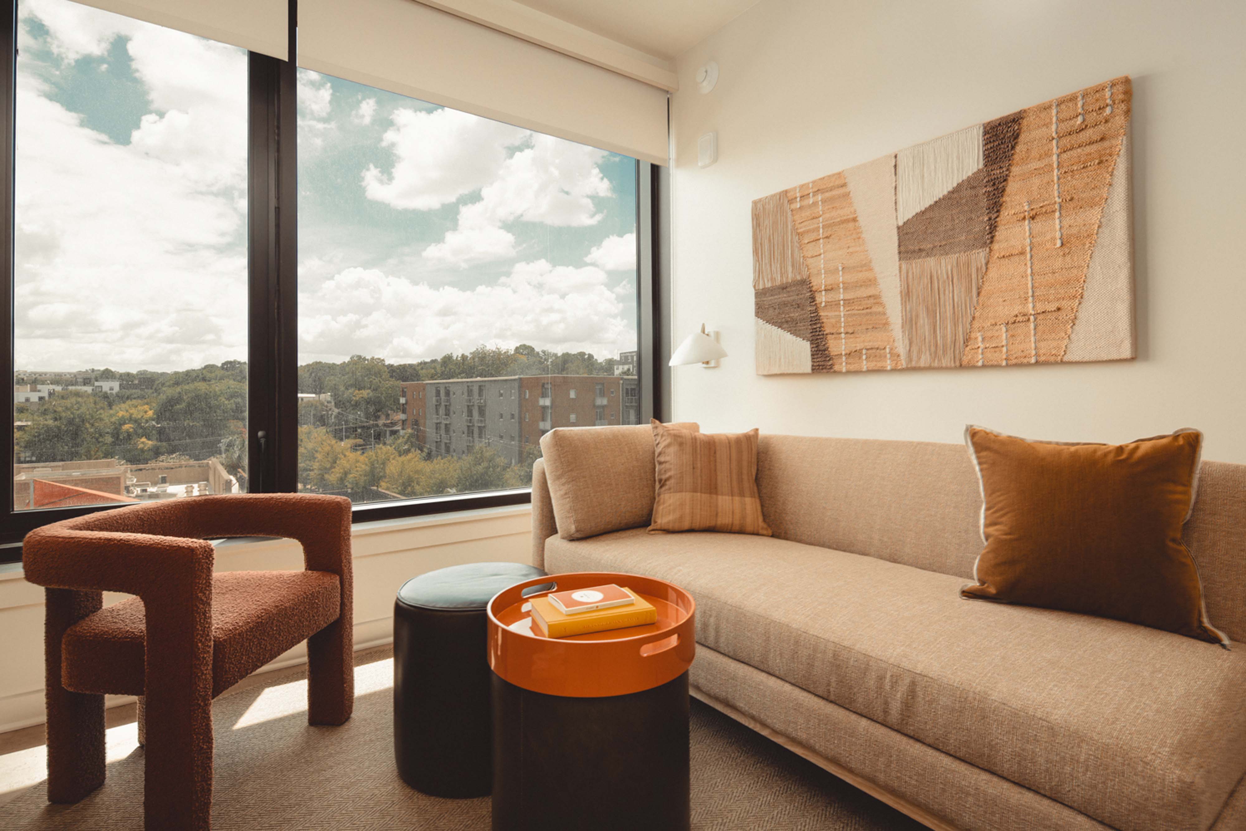 Extended stay apartment with city view