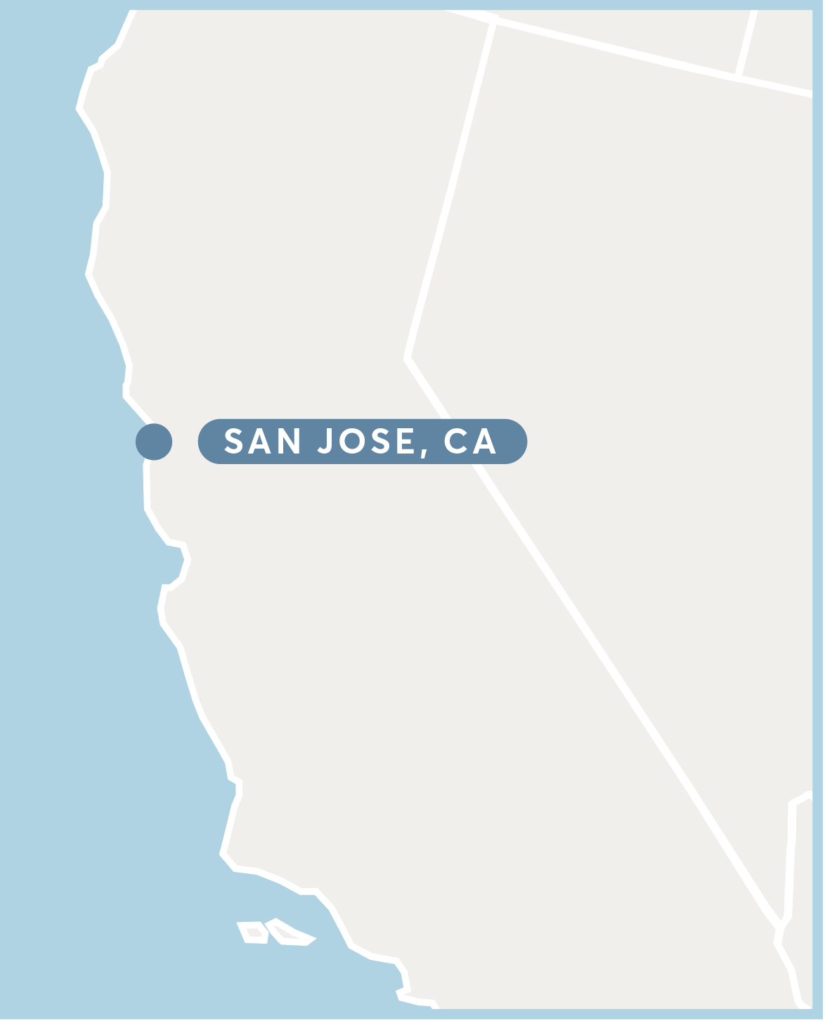 Pacific West Coast Locations Map
